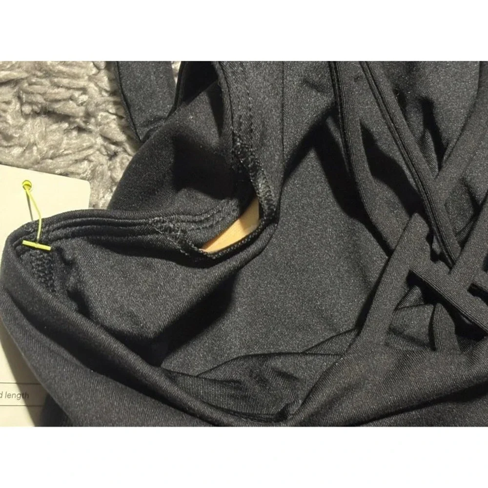 Black Sports Tank With Bra Girls L(10/12) NWT All in Motion Activewear Outdoor